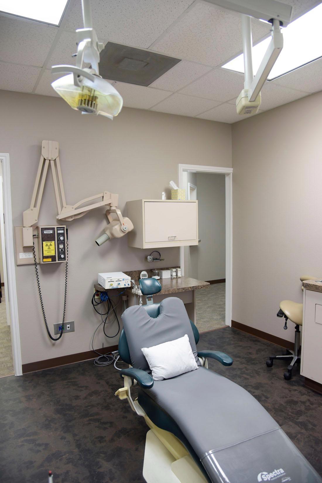 a treatment room at humble dentistry, humble tx