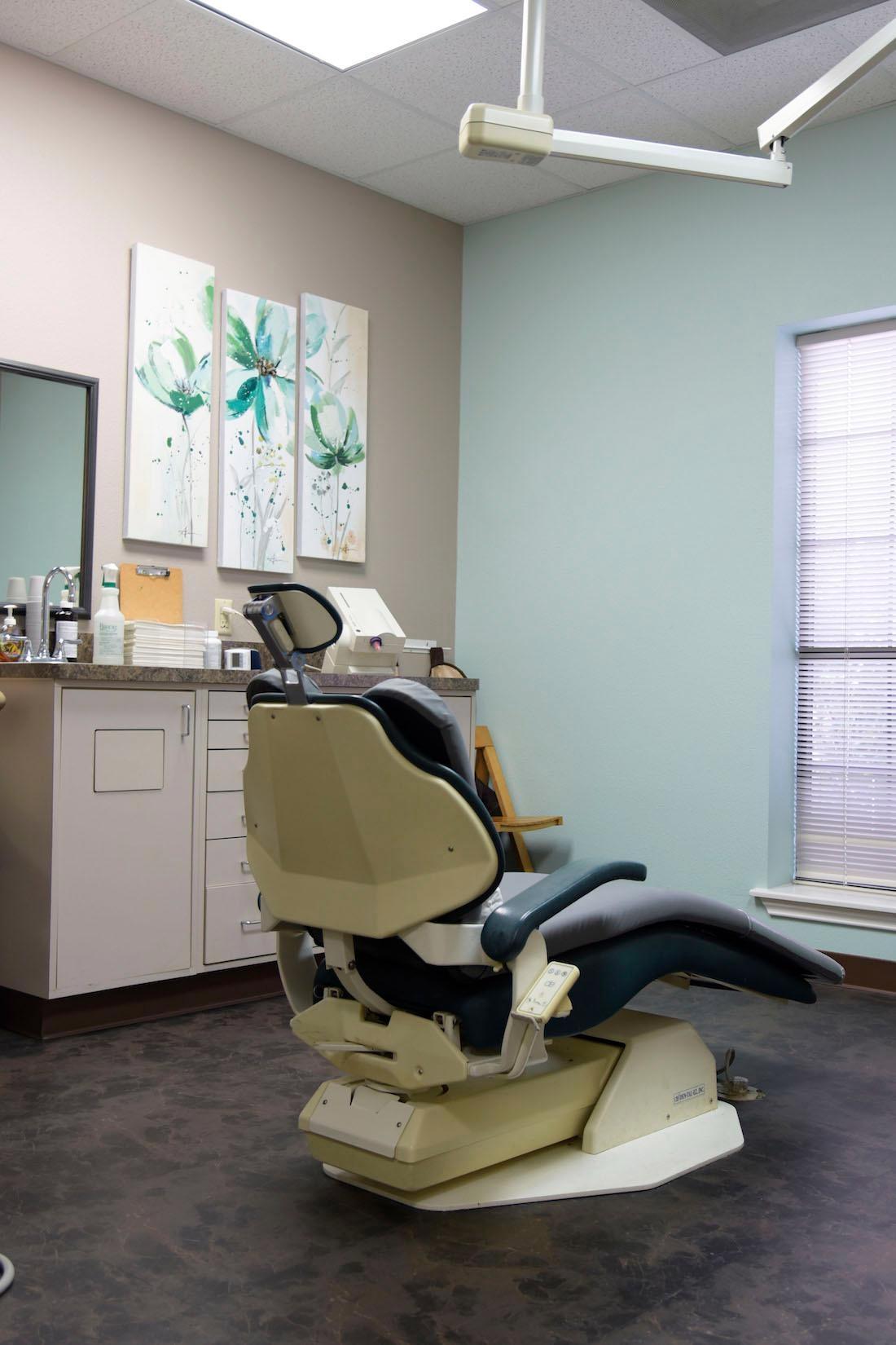 treatment room at humble dentistry in humble, tx
